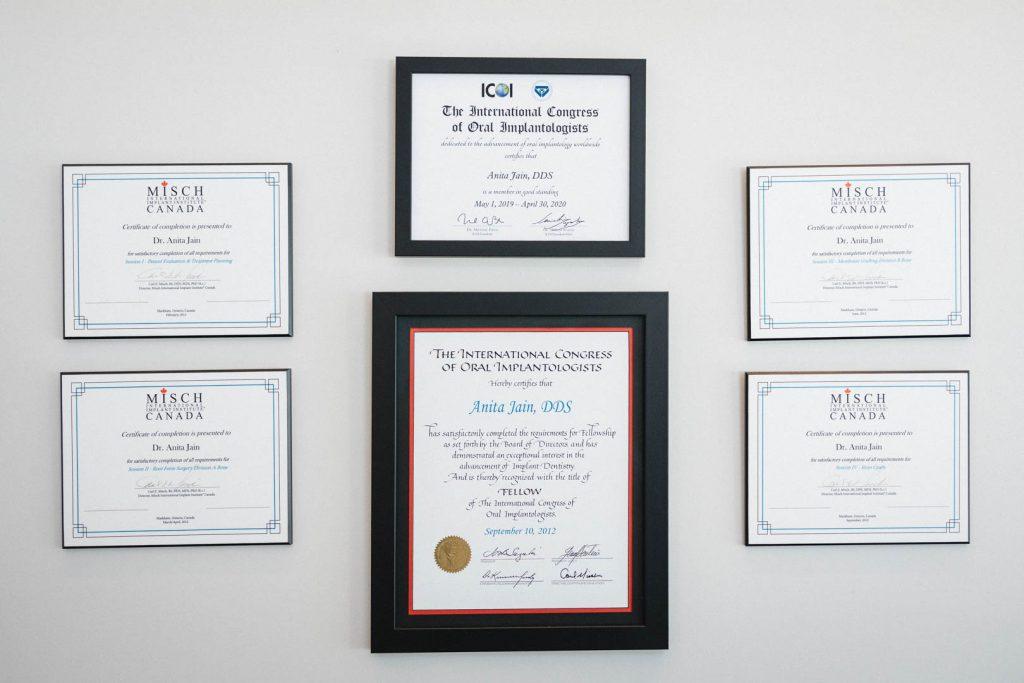 Certificate | Redtree Dental | Vancouver General & Family Dentist